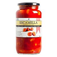 Escamilla aceituna manzanilla con hueso color cambiante con mojo 550 g