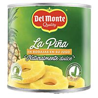 Del Monte piña rodajas en su jugo 432 g