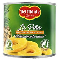 Del Monte piña rodajas en su jugo 432 g
