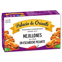 Palacio de Oriente mejillones en escabeche picantes 115 g