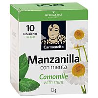 Carmencita manzanilla con menta 10 ud