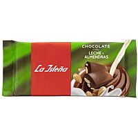 La Isleña tableta de chocolate con almendras 150 g LA ISLEÑA