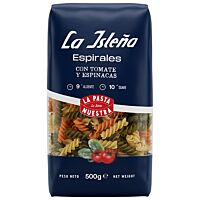 La Isleña macarrones espirales vegetales 500 g LA ISLEÑA