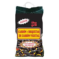 Öko grill carbón vegetal + briquetas 2,8 kg