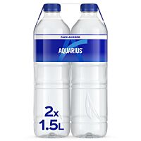 Aquarius bebida isotónica de limón 2 x 1,5 l