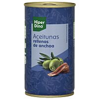 HiperDino aceituna rellena de anchoa 150 g