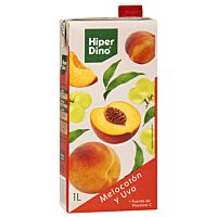 HiperDino zumo de melocotón y uva 1 l