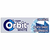 Orbit White chicles sabor menta suave 10 ud