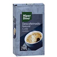 HiperDino café molido descafeinado natural 250 g