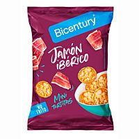 Bicentury mini tortitas de jamón ibérico 70 g
