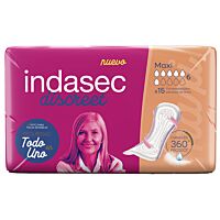 Indasec Discreet compresa maxi 15 ud
