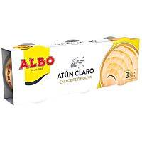 Albo atún claro aceite de oliva suave 3 x 48 g
