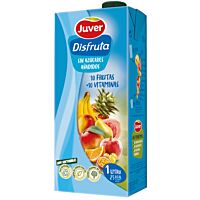 Juver Disfruta bebida 10 + 10 sin azúcares añadidos 1 l