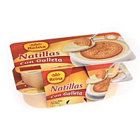 Reina natillas con galletas 4 x 125 g