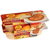 Reina natillas con galletas 4 x 125 g