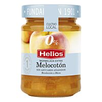 Helios mermelada extra sabor melocotón sin azúcares añadidos 280 g