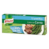 Knorr caldo de carne bajo sal 130 gr