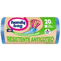 Handy bag bolsa basura resistente 20 lt 15 uds