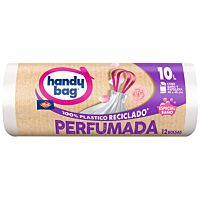 Handy bag bolsa basura perfumada baño 10 lt 15 uds