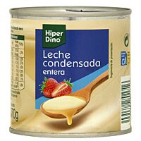 HiperDino leche condensada entera 370 g