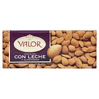 Valor tableta de chocolate con leche puro con almendras 250 g