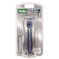 HiperDino máquina afeitar titanium 3 hojas + 1 recambio