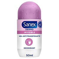 Sanex desodorante roll-on Dermo Invisible 24H 50 ml