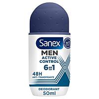 Sanex desodorante roll-on Active Control men 48H 50 ml