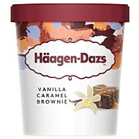 Häagen-Dazs helado de vainilla, caramelo y brownie 413 g