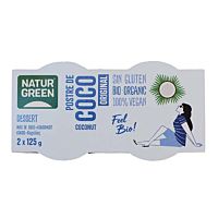 Naturgreen postre coco nature bio 2x125 g