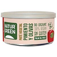 Naturgreen paté pimiento olivas eco 125 g