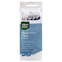 HiperDino maquinilla afeitar desechable 2 hojas 10 ud
