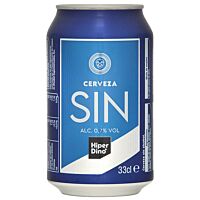 HiperDino cerveza sin alcohol 33 cl