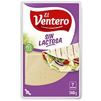 Ventero queso tierno lonchas sin lactosa 140 g EL VENTERO