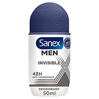 Sanex desodorante roll-on Invisible men 24H 50 ml