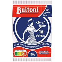 Buitoni masas obleas para empanadillas y postres 160 g