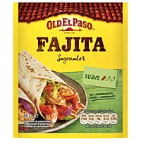 Old El Paso sazonador para fajitas sabor barbacoa 30 g