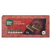 HiperDino tableta de chocolate leche 150 g