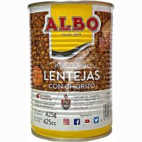 Albo lentejas con chorizo 425 g