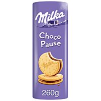 Milka choco pause galletas rellenas de chocolate con leche 260 g