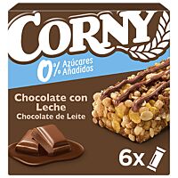 Corny barritas de cereales y chocolate con leche 0 % 6 x 20 g