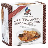 Laurel carrilleras de cerdo ibérico al vino tinto 400 g