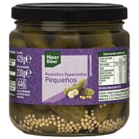 HiperDino pepinillo pequeño 345 g