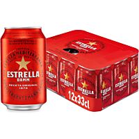 Estrella Damm cerveza 12 x 33 cl