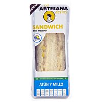 Artesana sandwich atún y millo 110 g