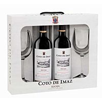Coto de Imaz vino tinto reserva Rioja 2 x 75 cl + copa