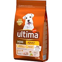 Ultima dog mini pollo y arroz 1,500 kg