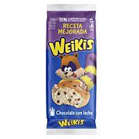 La Bella Easo bollos weikis con chocolate 6 ud