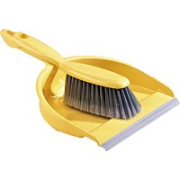 Leopardo set pala cepillo con goma