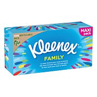 Kleenex pañuelos faciales familiar 128 ud